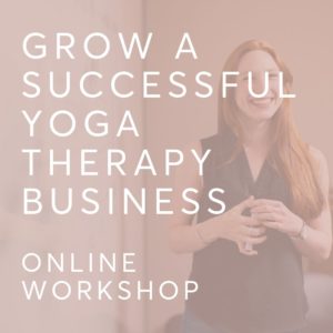 Image of workshop on How to Grow a successful Yoga therapy business