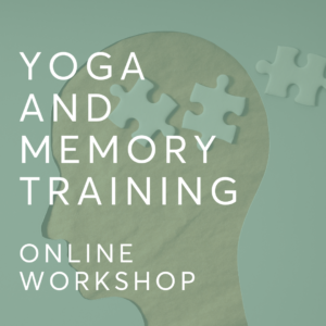 Yoga and Memory Training. Image of the brain.